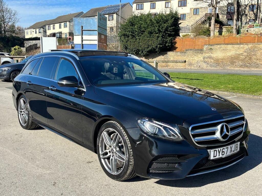 Mercedes-Benz E Class Estate 2.0 E220d Amg Line Premium G-tronic Euro DY67XJB Black #3