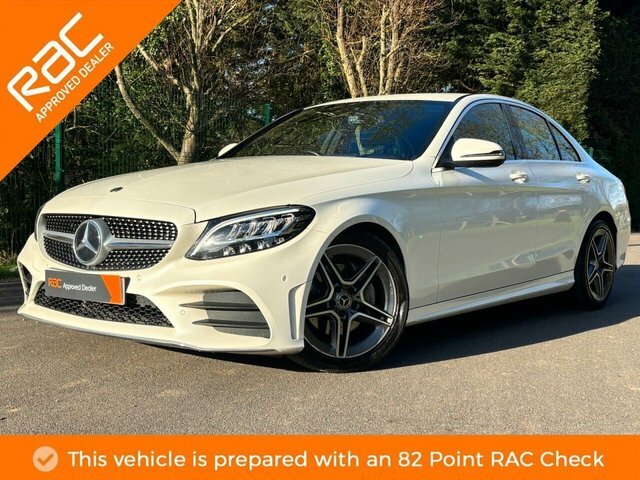 Mercedes-Benz C Class C220d Amg Line Saloon White