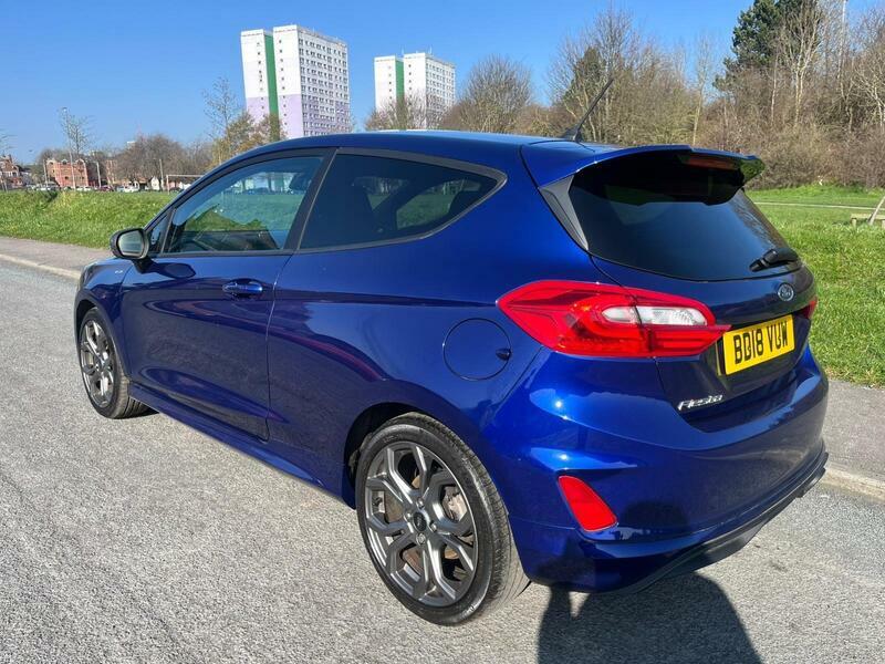 Ford Fiesta 1.0T Ecoboost St-line X Euro 6 Ss BD18VUW Blue #3