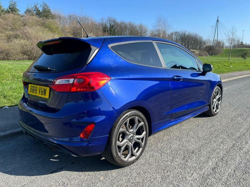 Ford Fiesta 1.0T Ecoboost St-line X Euro 6 Ss BD18VUW Blue #2