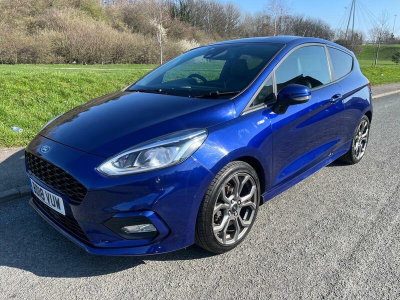 Ford Fiesta 1.0T Ecoboost St-line X Euro 6 Ss BD18VUW Blue #5