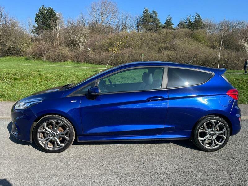 Ford Fiesta 1.0T Ecoboost St-line X Euro 6 Ss BD18VUW Blue #4
