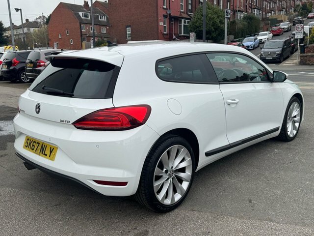 Volkswagen Scirocco Hatchback SK67NLY White #3