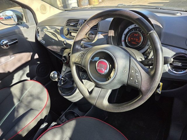 Fiat 500 Lounge Hatchback PN15YTE Grey #6