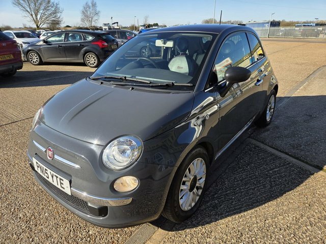 Fiat 500 Lounge Hatchback PN15YTE Grey #2