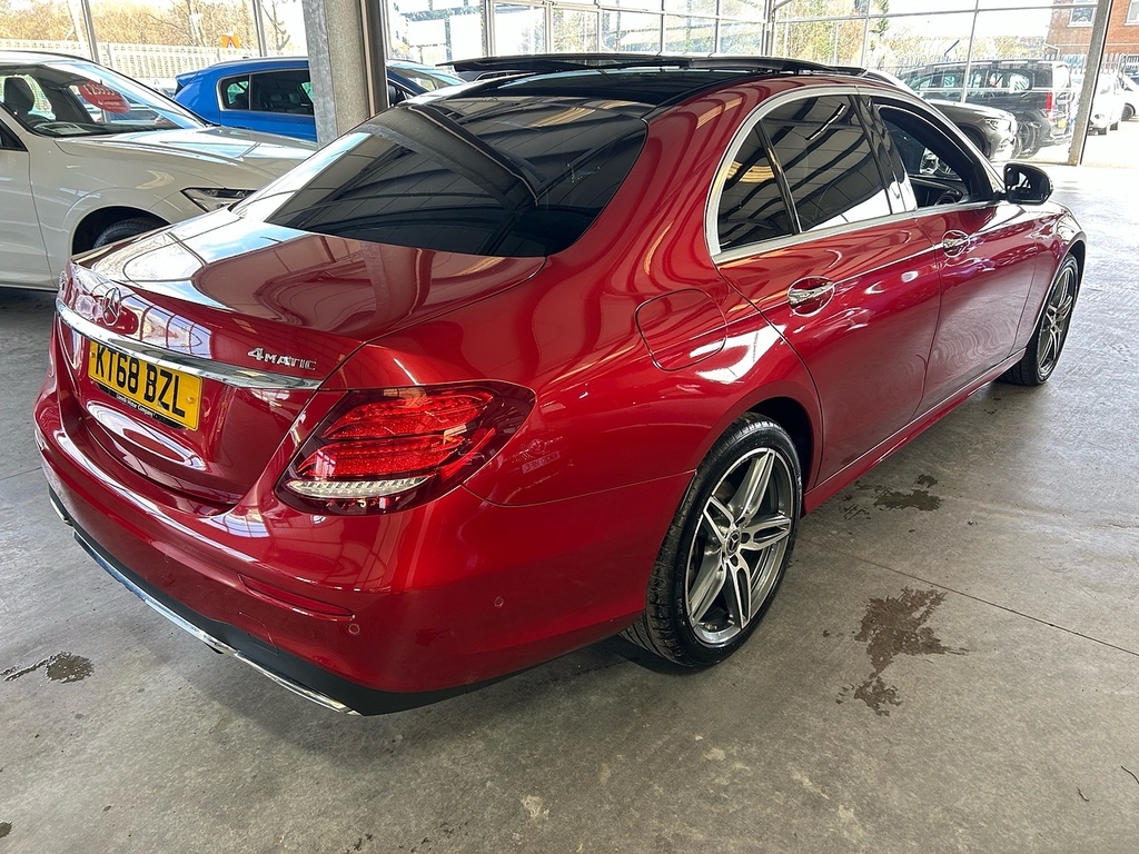 Mercedes-Benz E Class 2.0 E220d Amg Line Premium Saloon G-t KT68BZL Red #4