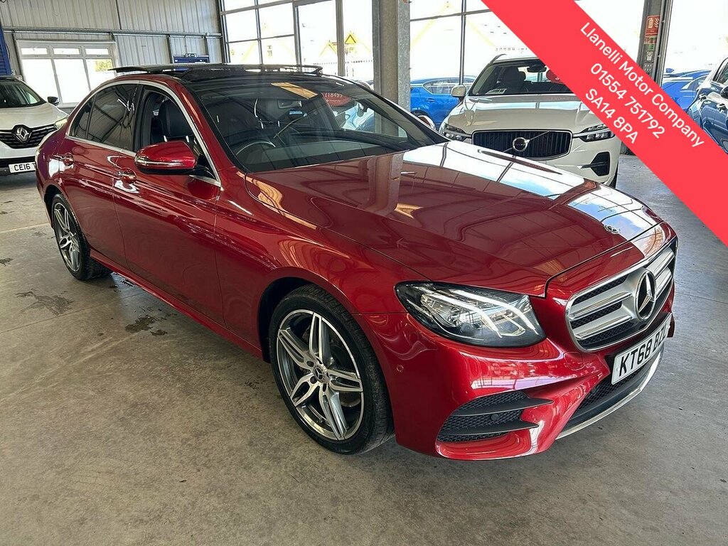 Mercedes-Benz E Class 2.0 E220d Amg Line Premium Saloon G-t Red