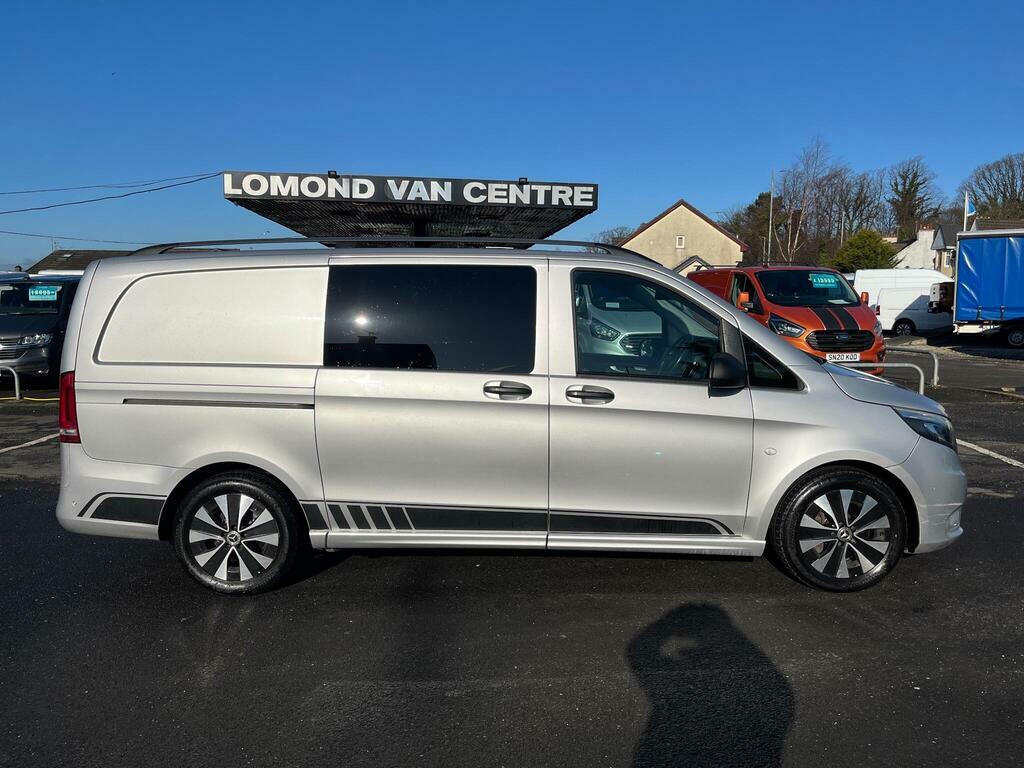 Mercedes-Benz Vito 2.0 119 Cdi Sport Crew Van G-tronic Rwd L2 Euro 6 SC70FSN Silver #2