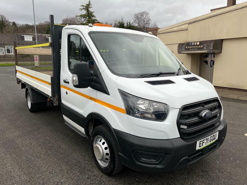 Ford Transit Custom 2.0 350 Ecoblue Leader Dropside EF71GOU White #6