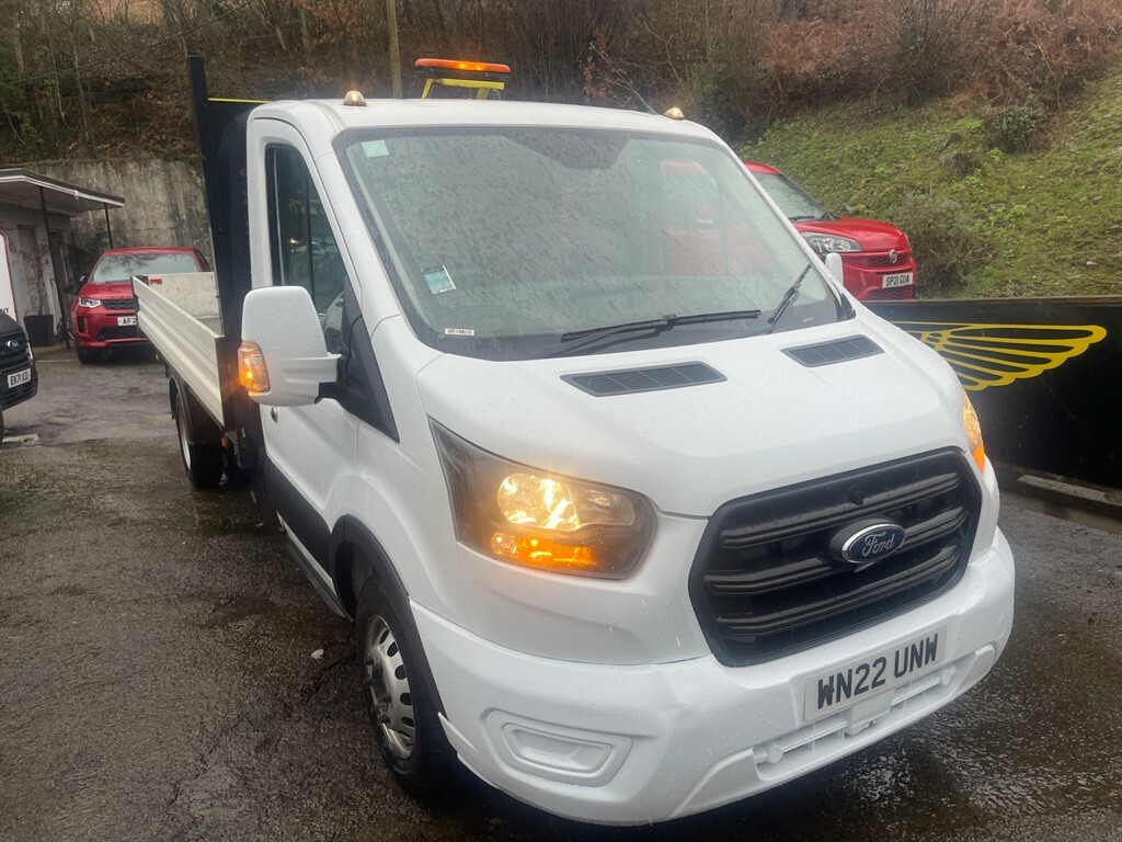 Ford Transit Custom 350 Leader Ecoblue Xlwb Dropside WN22UNW White #3