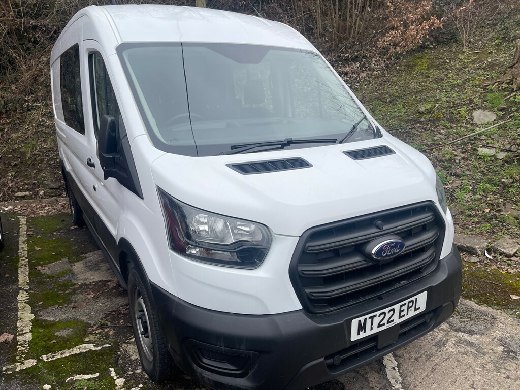 Ford Transit Custom 350 Leader Ecoblue 6 Seater Crew-cab MT22EPL White #3