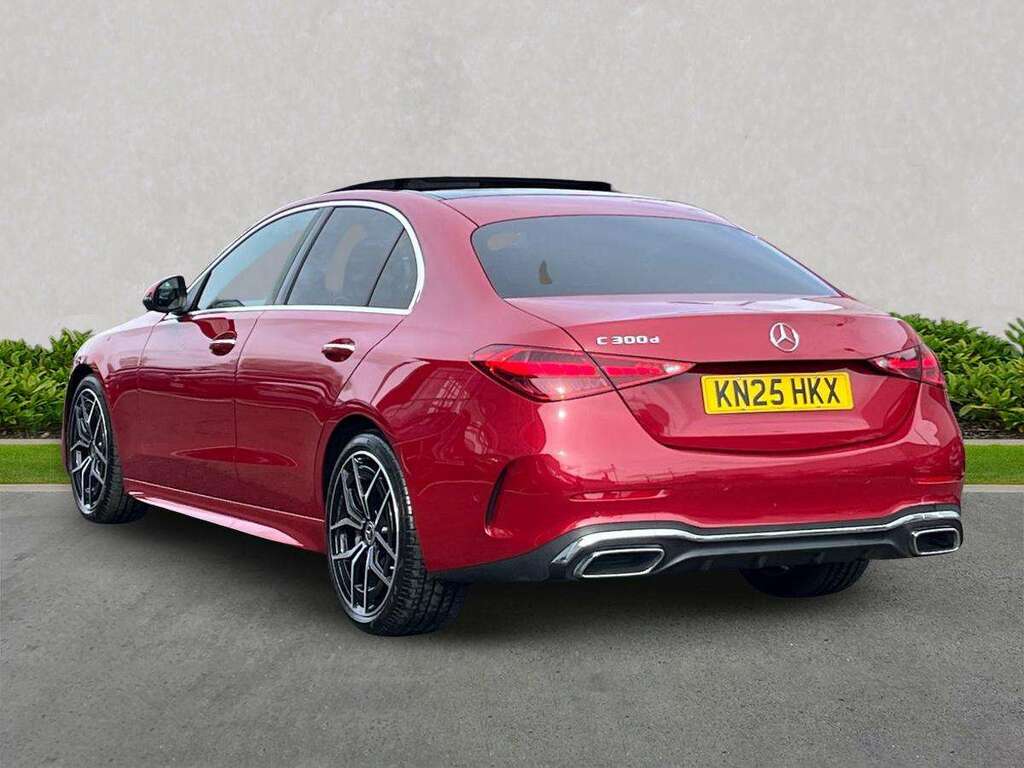 Mercedes-Benz C Class C300d Amg Line Premium Plus 9G-tronic KN25HKX Red #2