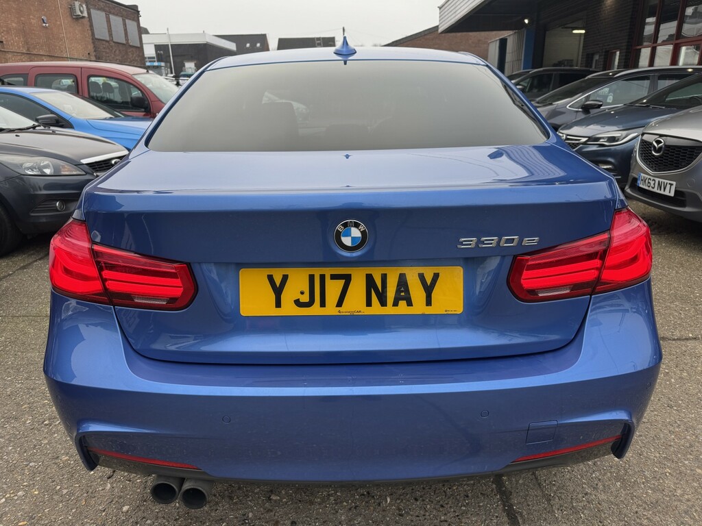 BMW 3 Series 2.0 330E M Sport Saloon 2017 YJ17NAY Blue #6