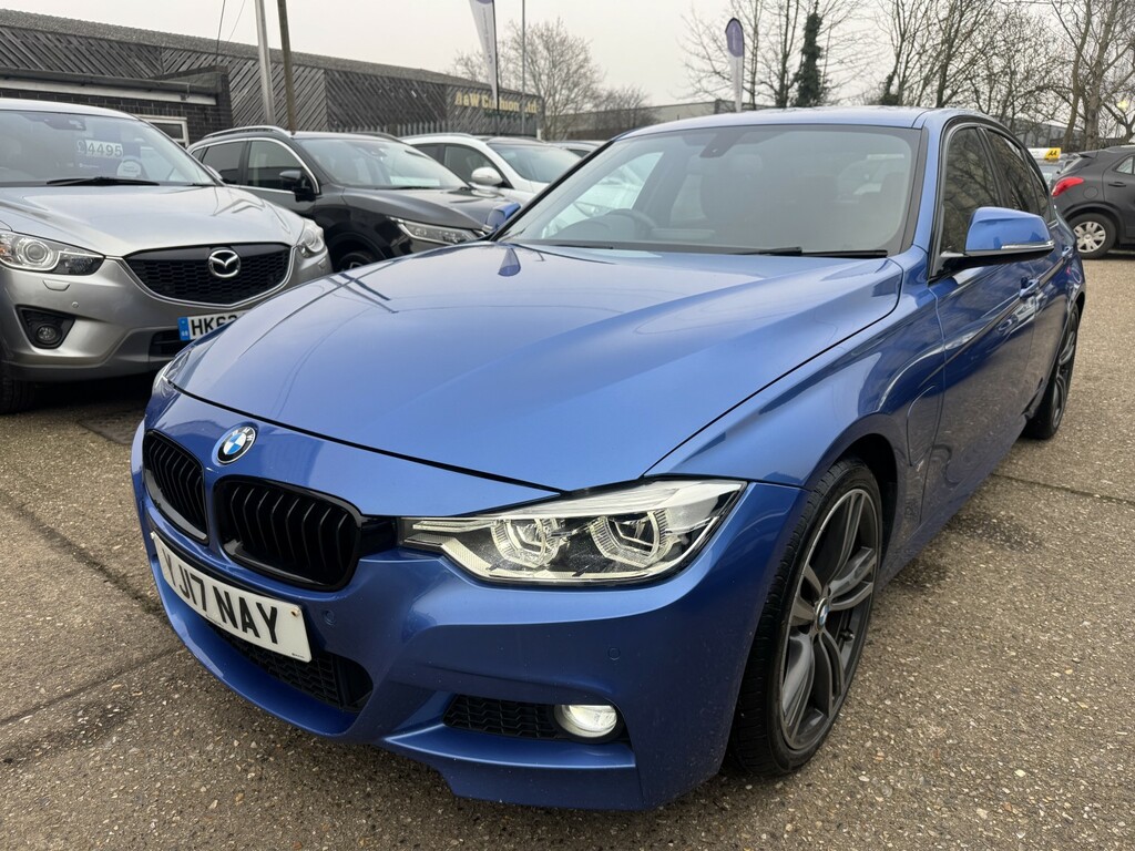 BMW 3 Series 2.0 330E M Sport Saloon 2017 YJ17NAY Blue #3
