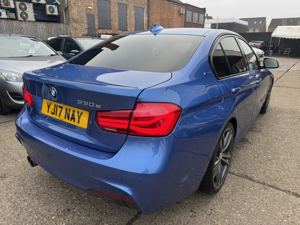 BMW 3 Series 2.0 330E M Sport Saloon 2017 YJ17NAY Blue #5