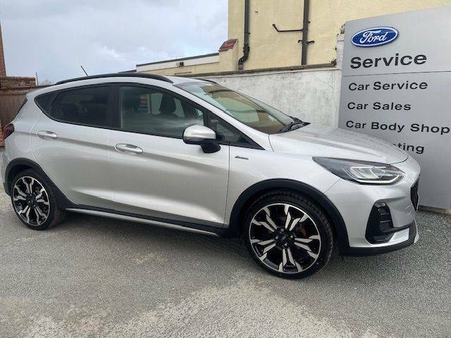 Ford Fiesta 1.0T 125Ps Ecoboost Hybrid Mhev Active X Ed Au FP72YLO Silver #3