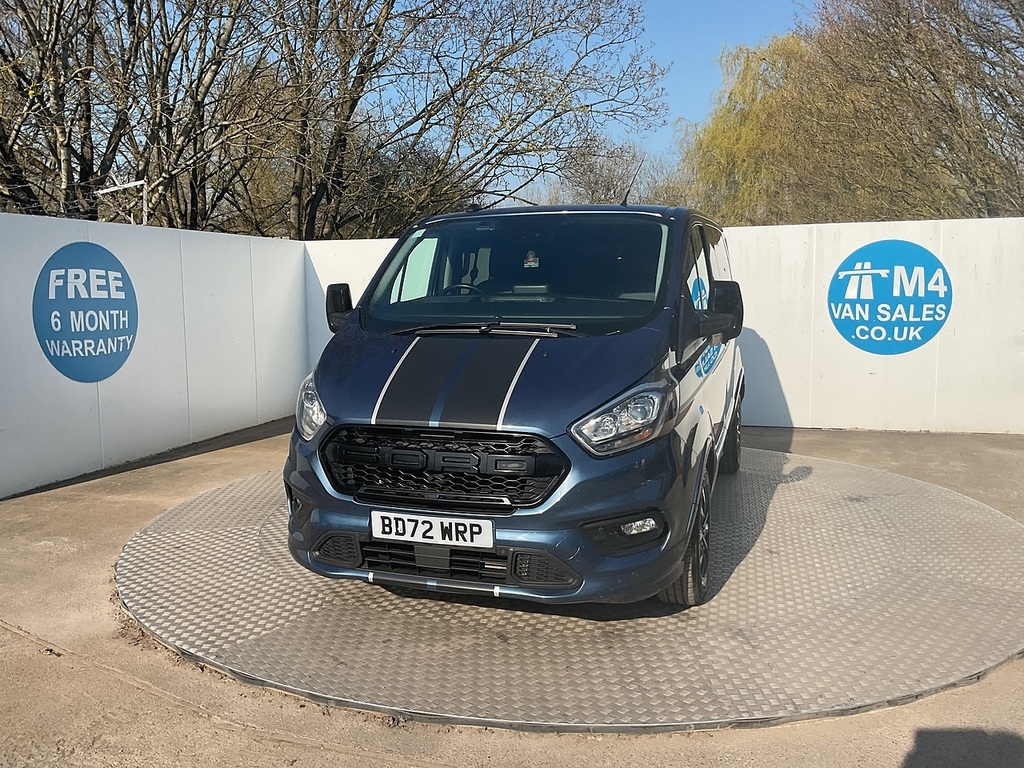 Ford Transit Custom 320 Sport Crewvan New Wetbelt U7954 Ulez BD72WRP Blue #5