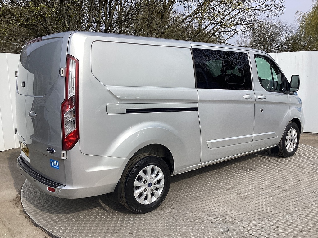 Ford Transit Custom 320 Ecoblue Limited Crewcab Lwb L R Euro 6 U7959 CA22ZXT Silver #3
