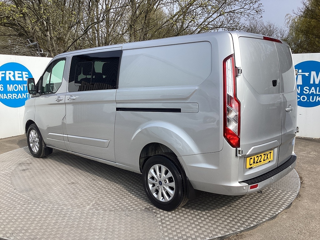 Ford Transit Custom 320 Ecoblue Limited Crewcab Lwb L R Euro 6 U7959 CA22ZXT Silver #5
