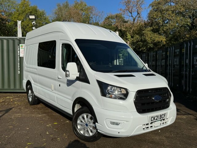 Ford Transit Custom 2021 2.0 350 Ecoblue Leader Panel Van M CK21BCF White #2
