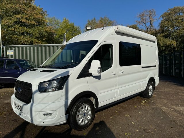 Ford Transit Custom 2021 2.0 350 Ecoblue Leader Panel Van M CK21BCF White #4