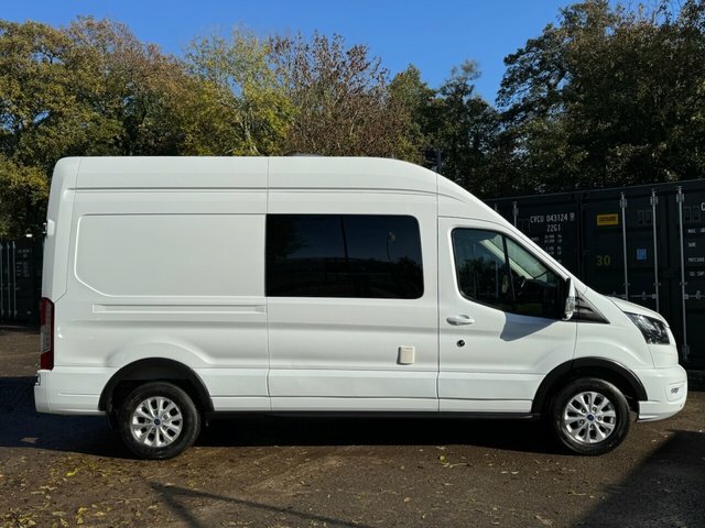 Ford Transit Custom 2021 2.0 350 Ecoblue Leader Panel Van M CK21BCF White #3