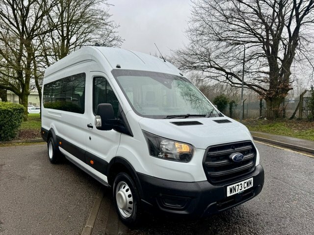 Ford Transit Custom 2023 2.0 460 Ecoblue Leader Minibus Double Cab WN73CWM White #2