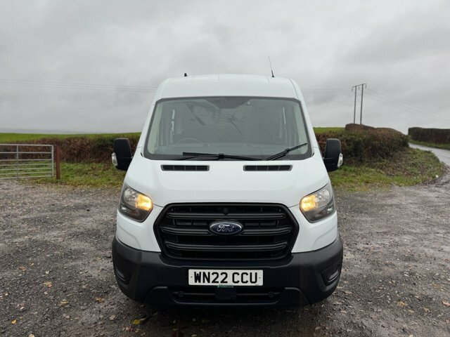 Ford Transit Custom 2022 2.0 350 Ecoblue Leader Panel Van M WN22CCU White #2