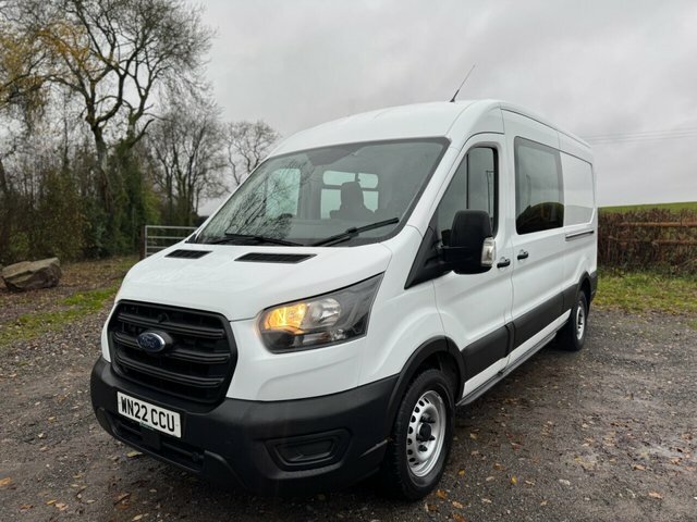 Ford Transit Custom 2022 2.0 350 Ecoblue Leader Panel Van M WN22CCU White #3