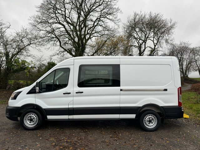 Ford Transit Custom 2022 2.0 350 Ecoblue Leader Panel Van M WN22CCU White #4