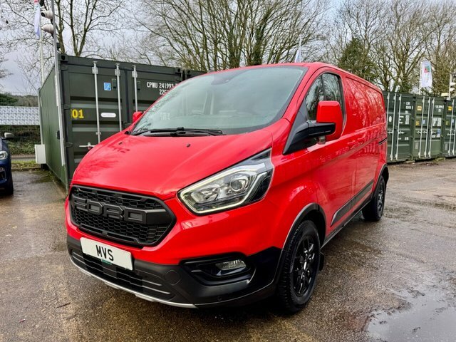 Ford Transit Custom 2021 2.0 300 Ecoblue Trail Panel Van Ma BK71DDV Red #3
