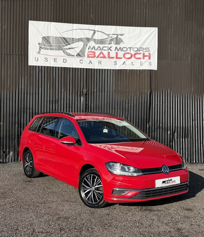 Volkswagen Golf Estate 2.0 Tdi Se Nav 2018 Red