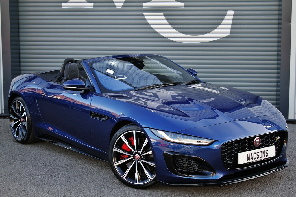 Jaguar F-Type Convertible V8 R Awd 575 2020 Blue #4
