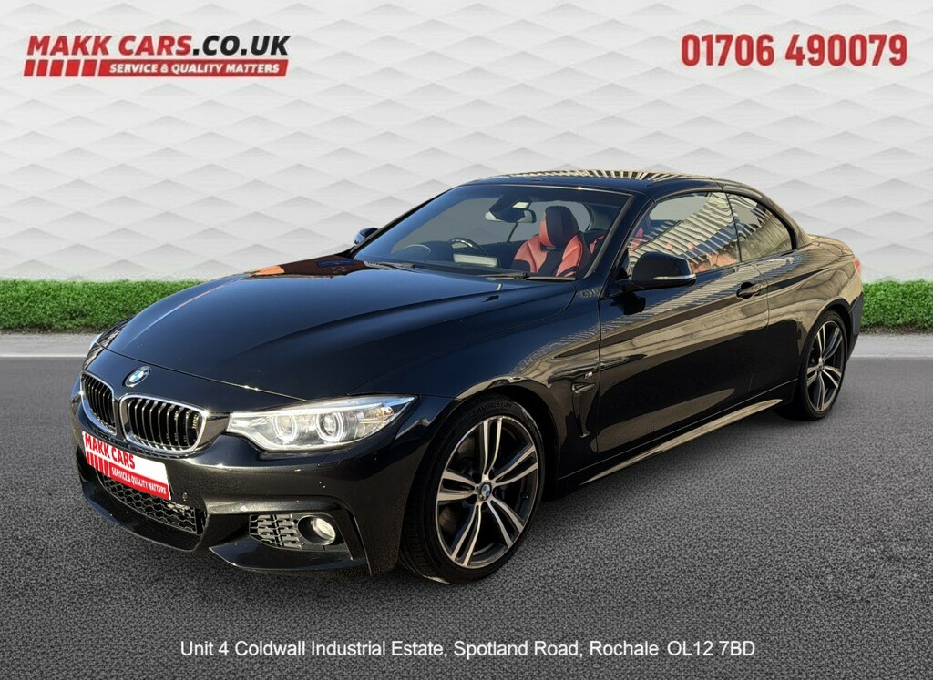 BMW 4 Series Convertible 2.0 420D M Sport Convertible 201766 Black #2