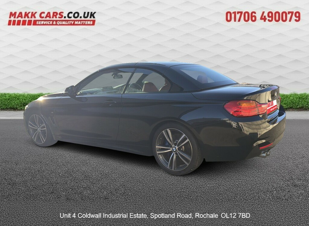 BMW 4 Series Convertible 2.0 420D M Sport Convertible 201766 Black #3