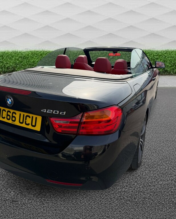 BMW 4 Series Convertible 2.0 420D M Sport Convertible 201766 Black #5