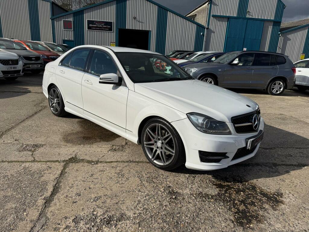 Mercedes-Benz C Class Saloon 1.8 C250 Blueefficiency Amg Sport Plus G-tr White