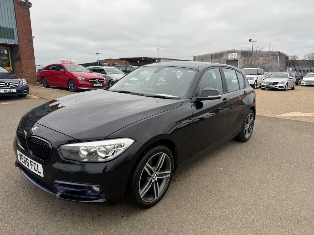 BMW 1 Series 2.0 120D Sport Euro 6 S S VE66FCL Black #2