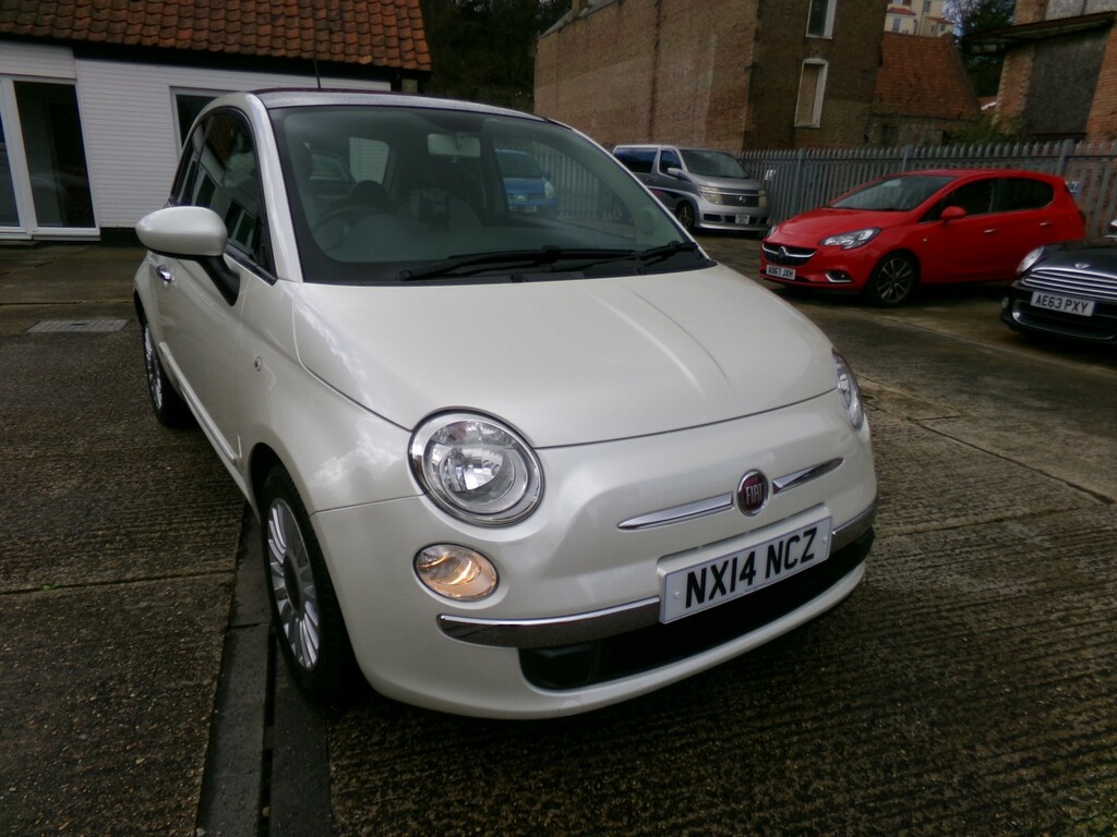 Fiat 500 Hatchback 0.9 500 Twinair 85Hp Lounge 2014 White