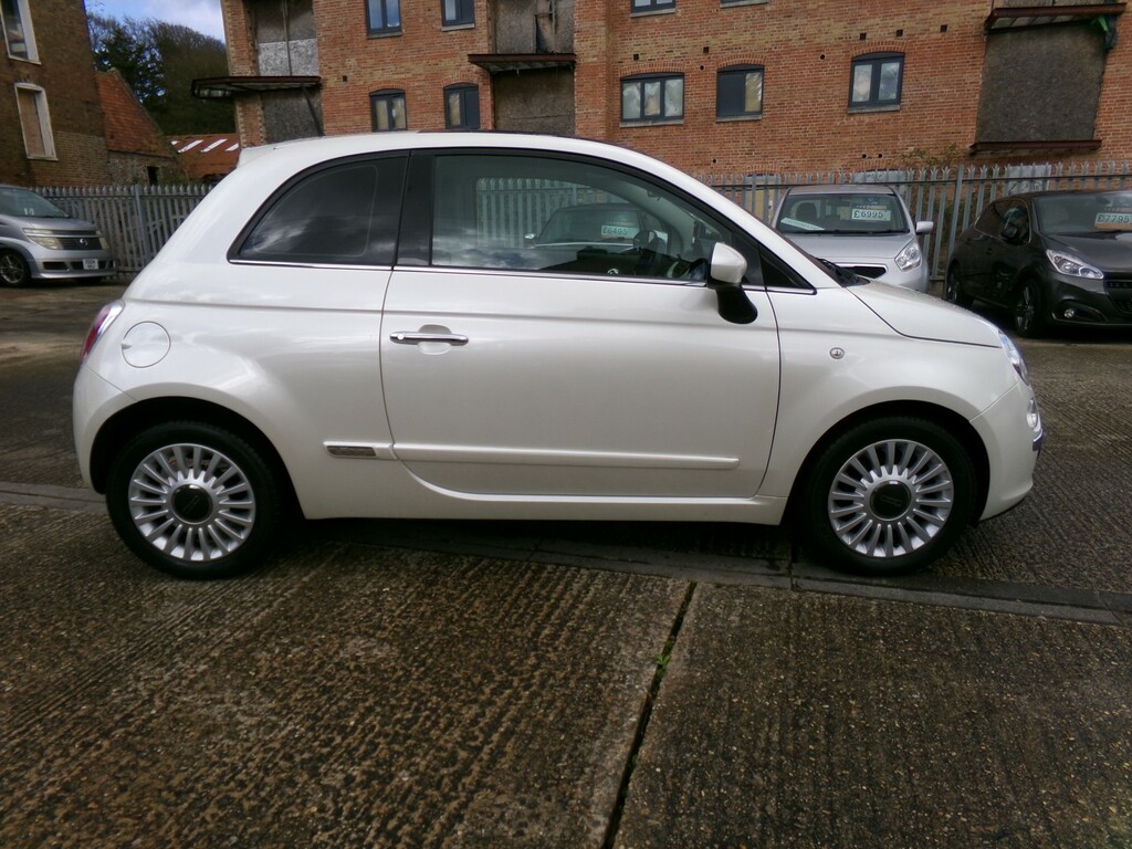 Fiat 500 Hatchback 0.9 500 Twinair 85Hp Lounge 2014 White #3