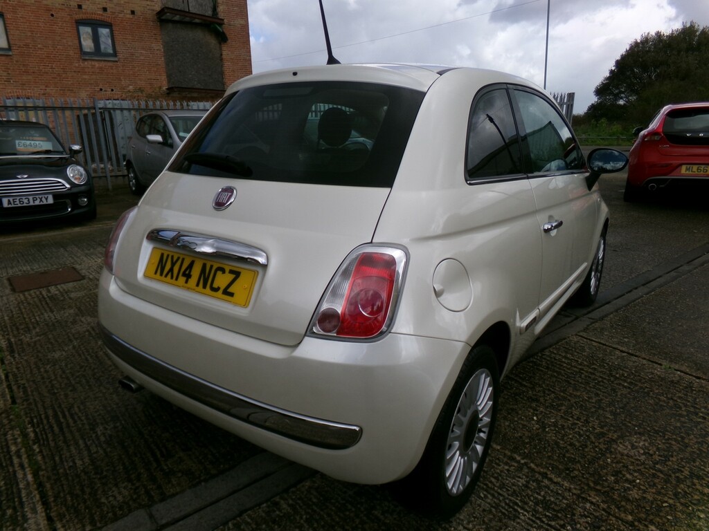 Fiat 500 Hatchback 0.9 500 Twinair 85Hp Lounge 2014 White #5