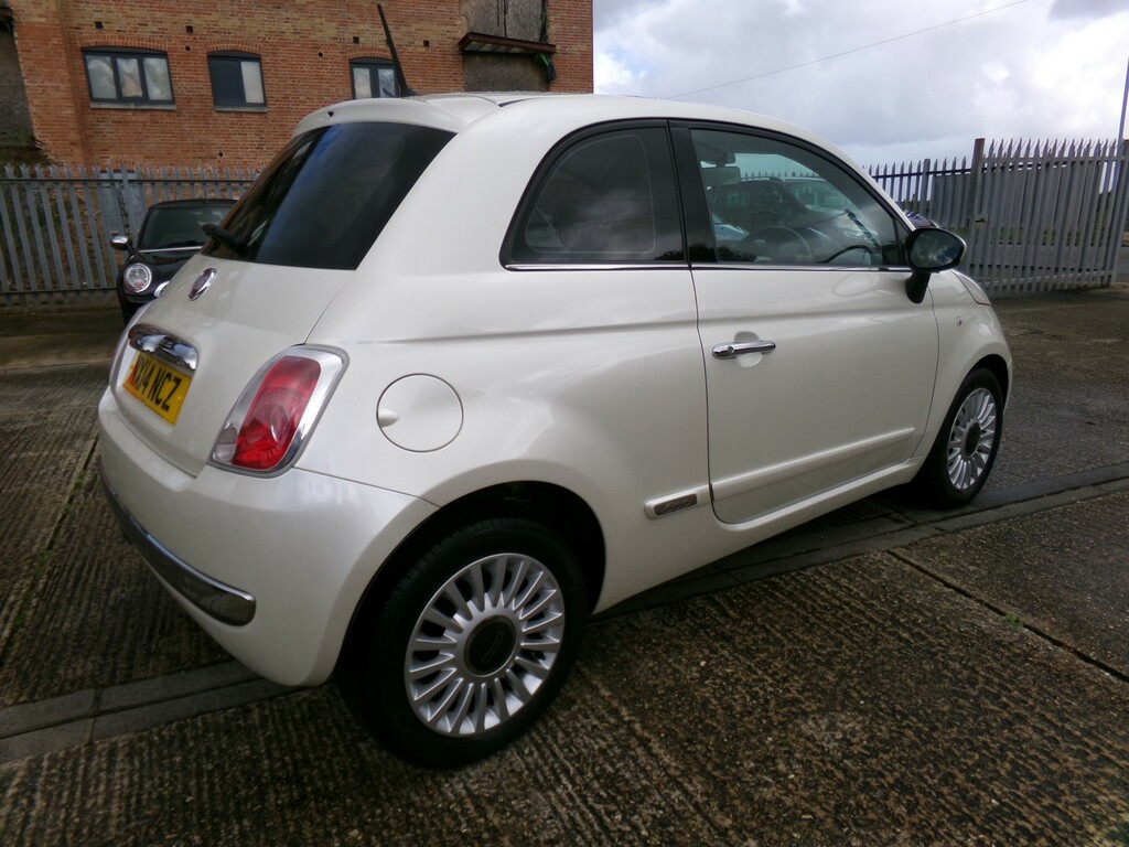 Fiat 500 Hatchback 0.9 500 Twinair 85Hp Lounge 2014 White #4