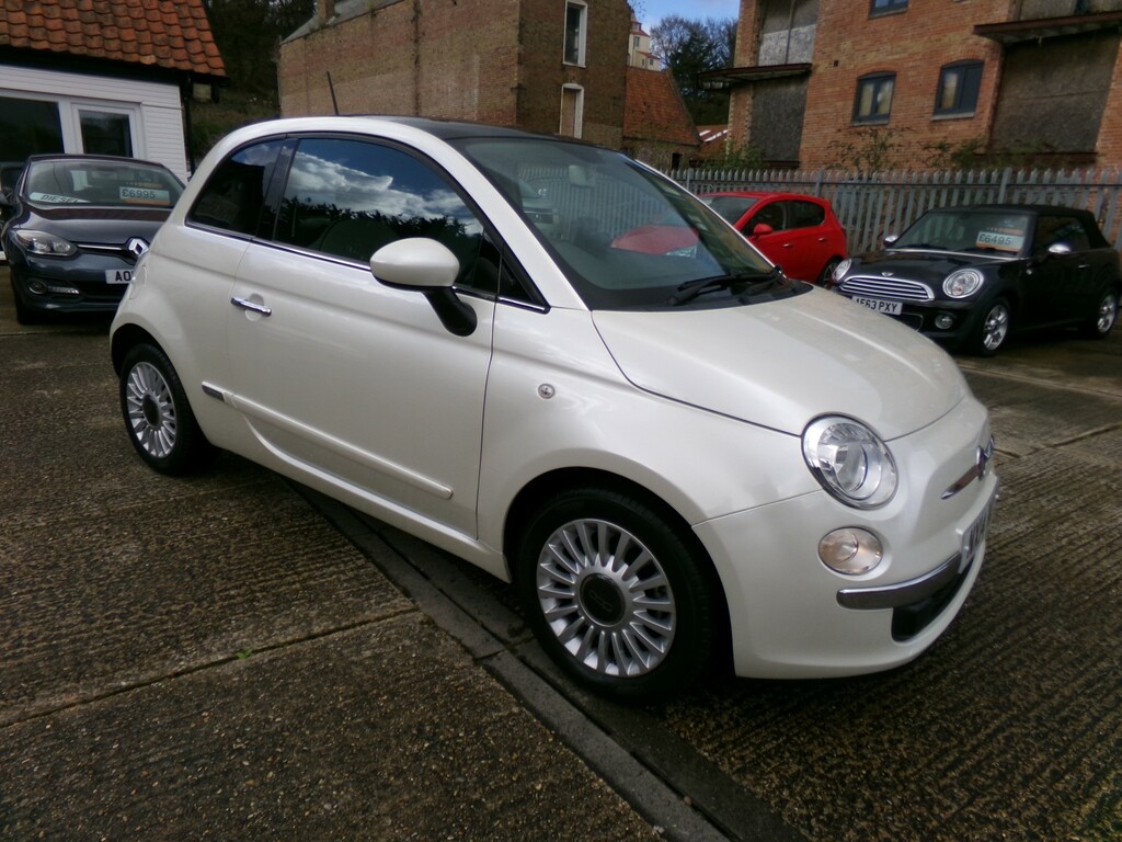Fiat 500 Hatchback 0.9 500 Twinair 85Hp Lounge 2014 White #2