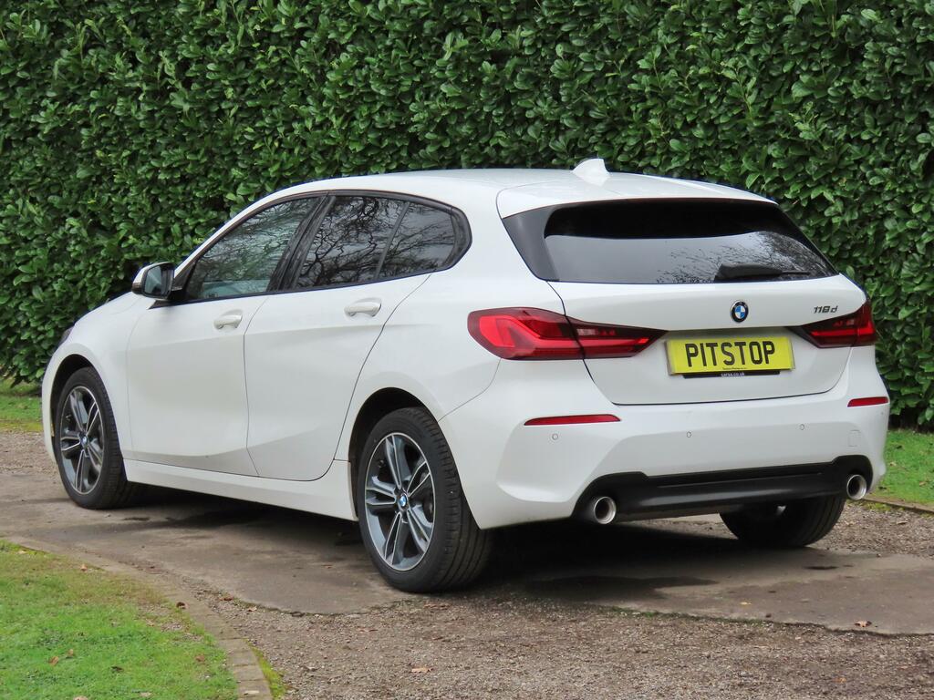 BMW 1 Series 2.0 118D Sport Hatchback Euro 6 S YA69LNO White #5