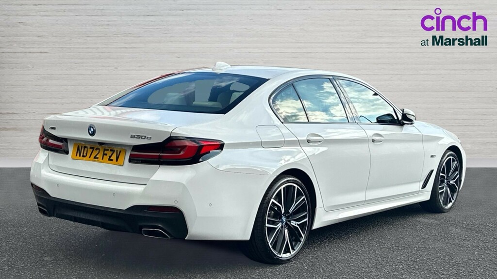 BMW 5 Series 5 Series 530E Xdrive M Sport ND72FZV White #3