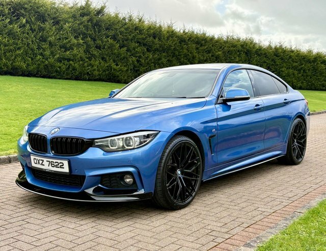 BMW 4 Series Gran Coupe 2.0 420D M Sport OXZ7622 Blue #2