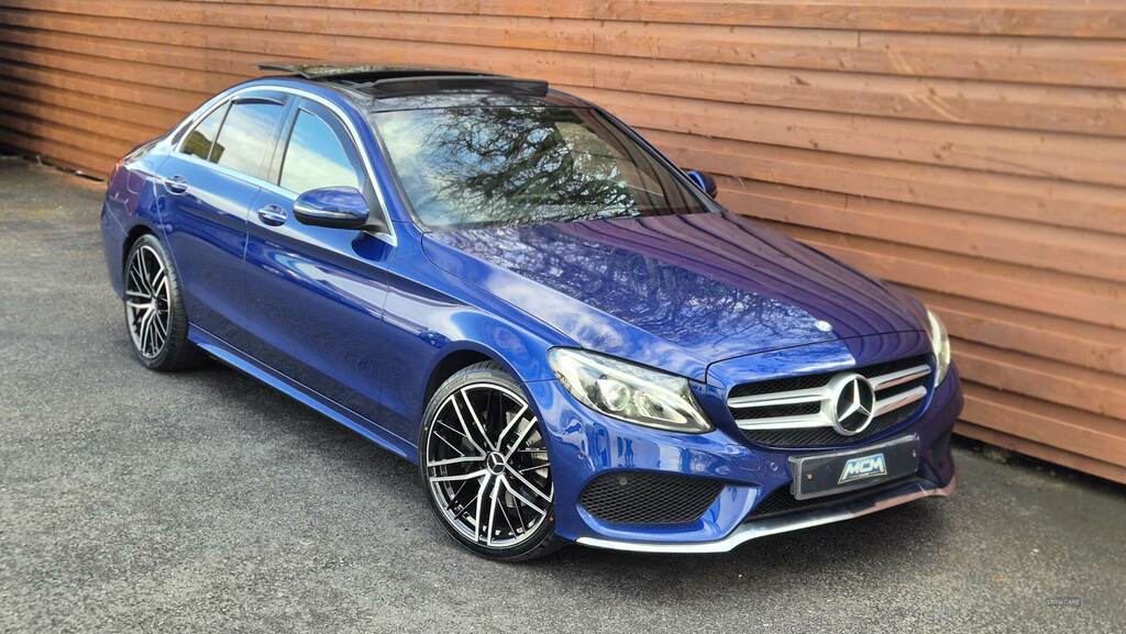 Mercedes-Benz C Class C220d Amg Line Premium 9G-tronic VU17AKK Blue #2