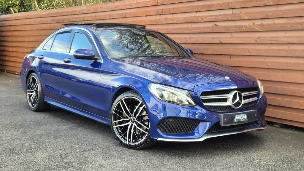 Mercedes-Benz C Class C220d Amg Line Premium 9G-tronic Blue