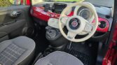 Fiat 500 1.2 Lounge Rosso Corsa Red Pan Roof Free 15 Mo #5