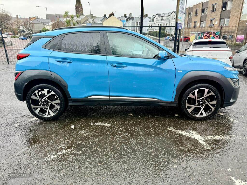 Hyundai Kona 1.0 Tgdi 48V Mhev Premium BYZ5691 Blue #2